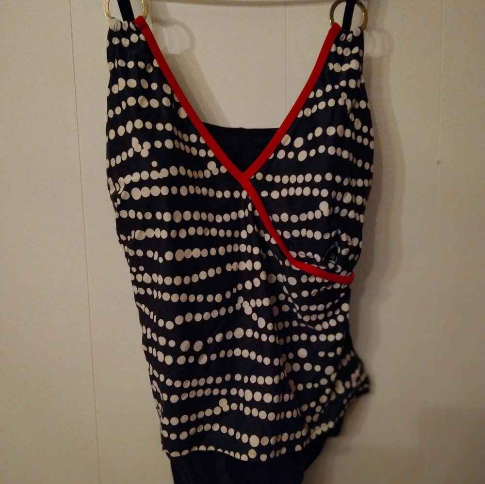 Bathing suit poka Dot plus size